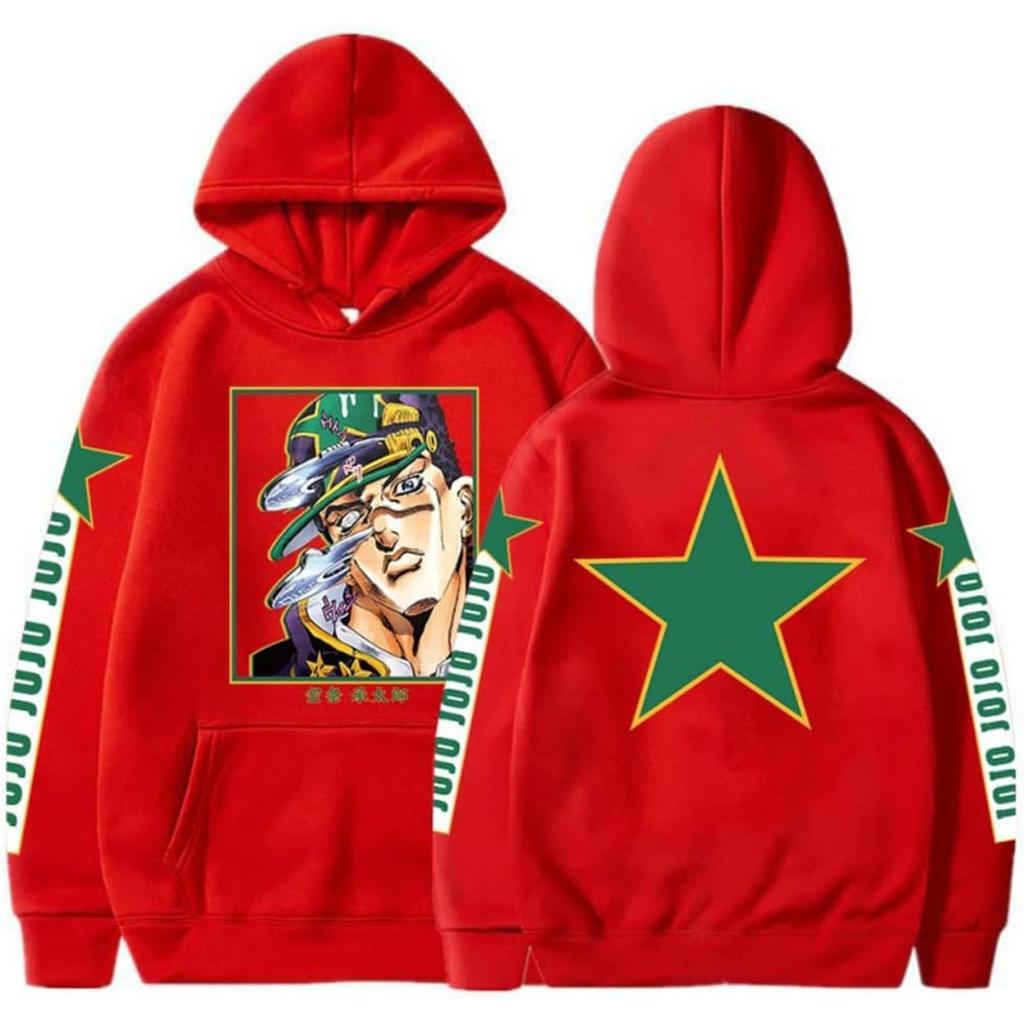 Трендовая весенне-осенняя уличная унисекс толстовка Kujo Jotaro, свитшот Jonathan Joseph, пуловер JoJo с длинным рукавом, аниме-худи