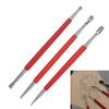 3/5/8 Pcs Leather Carving Tool Modeling Point Styluses Modelling Carving Tool Leather Embossing Spoons