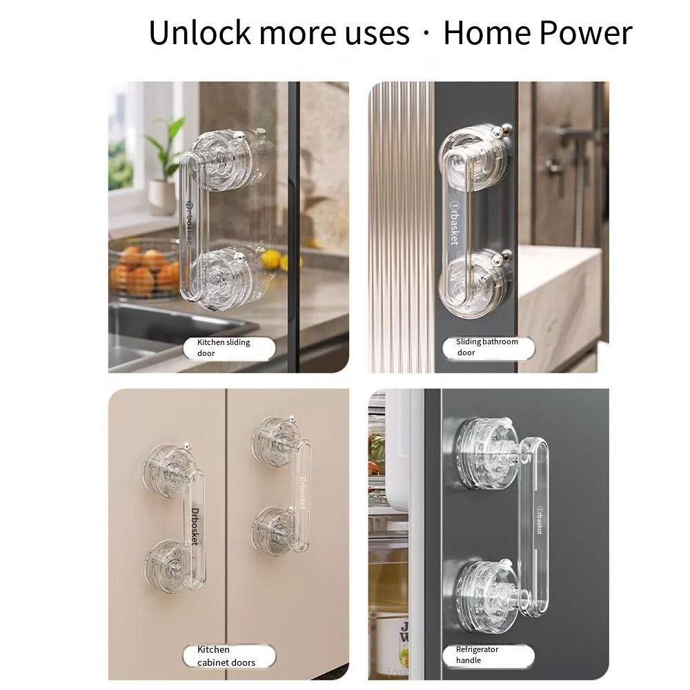 Новая водонепроницаемая ручка двери с присоской, противоскользящая, многоразовая, раздвижная ручка, съемная ручка для двери шкафа в ванной