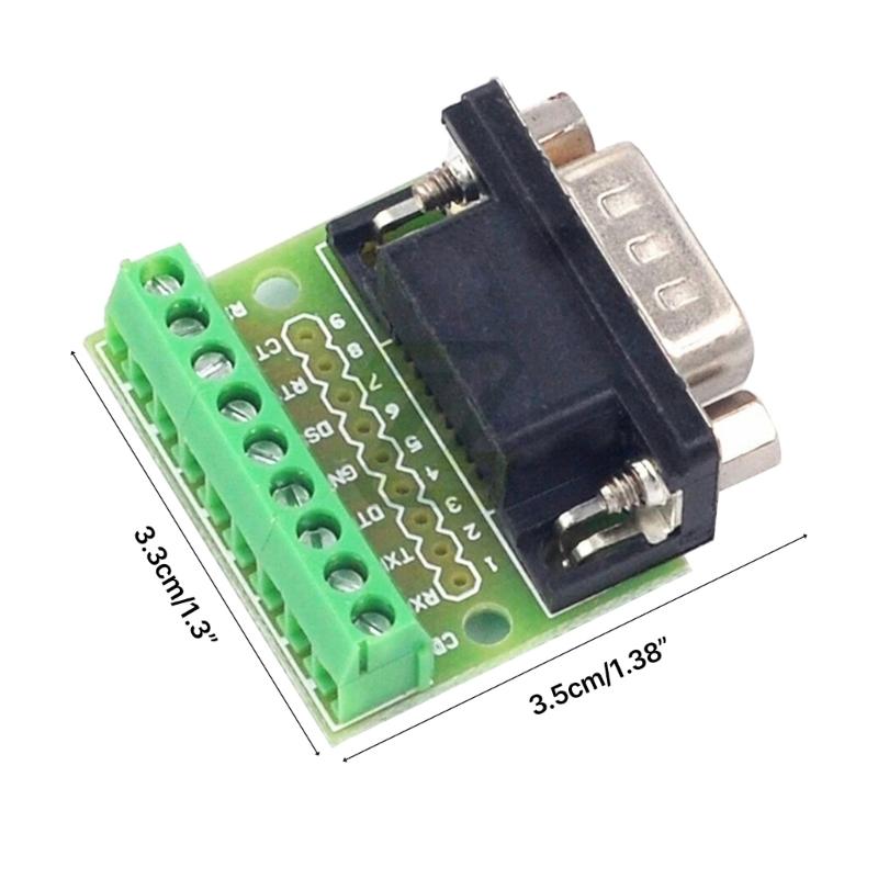 Прочный разъем DB9 "папа/мама", промышленный разъем, хорошие характеристики преобразования, винтовая клеммная колодка.