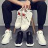 High-top Men's Shoes Summer Breathable 2025 Sports and Leisure Korean Version Trendy Versatile Men's Little White Flat Shoes Trendy Shoes