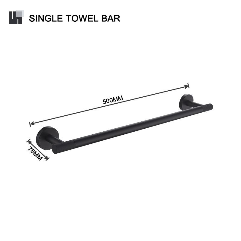 Matte Black Bathroom Stainless Steel Knurled Towel Rack Paper Holder Towel Bar Soap Dispenser Toilet Brush Hardware Accessories