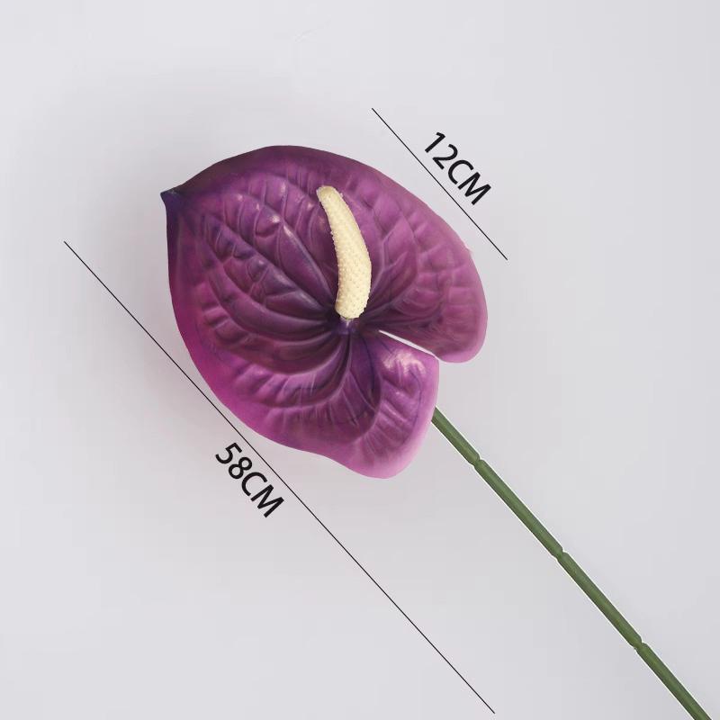 1/5/10Pcs Artificial Palm Flamingo Palm Silk Flower Wedding Flower Arrangement Long Branch Fake Flowers Home Wedding Decoration