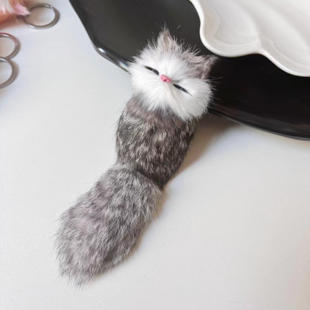 Beautiful Plush Pendant Keychain Handbag Accessories Car Accessories Bag Keyring Gift Little Fox Key Chain