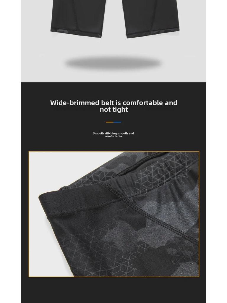 Men's Camouflage Anti-Embarrassment Swim Trunks: Breathable, Large Size, Loose-Fit Boxer Shorts