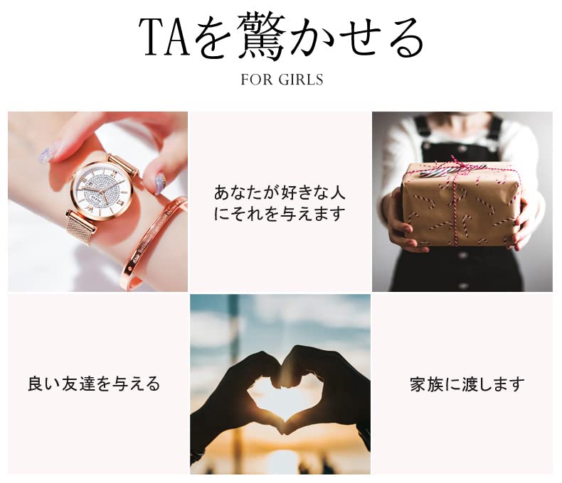 Наручные кварцевые простые нержавеющая сталь подарок на день для женщин OLEVS подарочный набор женские часы, браслет, ожерелье, бренд, милый, стильный,