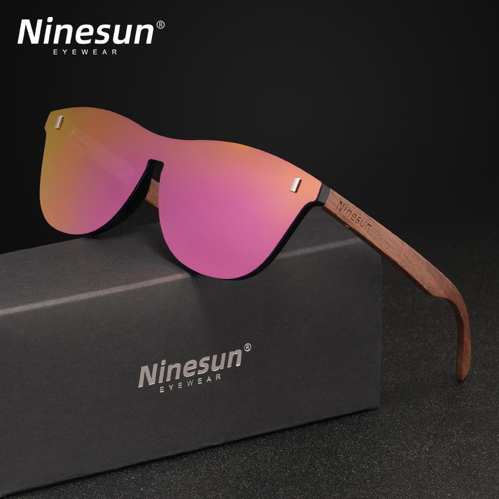 NINSUN Fashion Wood Мужские солнцезащитные очки с ультрафиолетовым излучением Классические мужские очки для вождения и верховой езды UV400 Спортивные солнцезащитные очки Очки Деревянные очки