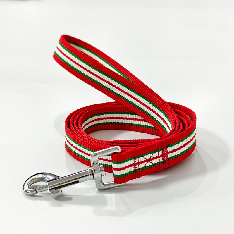 Pet polyester leash network yarn dog leash Golden Retriever Labrador medium and large dog out walking dog leash