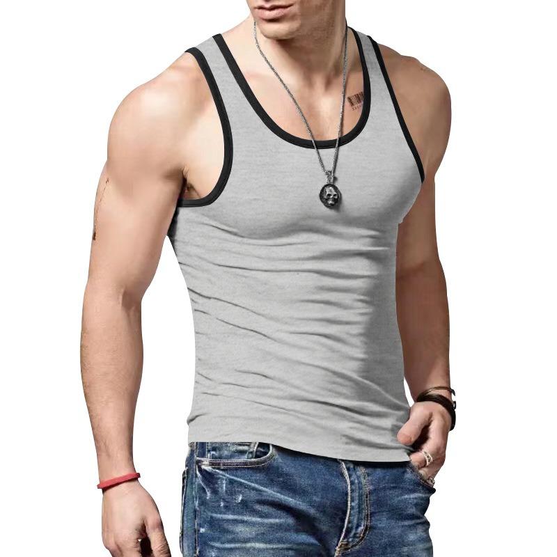 PEYWOW Men's Fashion Summer Spring Sleeveless O-Neck Casual Blouses & Shirts