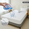 Waterproof Mattress Protector Cover,Stain-Resistant, Machine Washable, Soft Polyester Bedding for All Seasons, Fits Queen & King Sizes, Gray