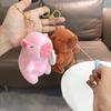 Мягкая игрушка подвеска в виде сопли капибары милый пушистый брелок для ключей в виде животного плюшевый брелок в виде капибары пара