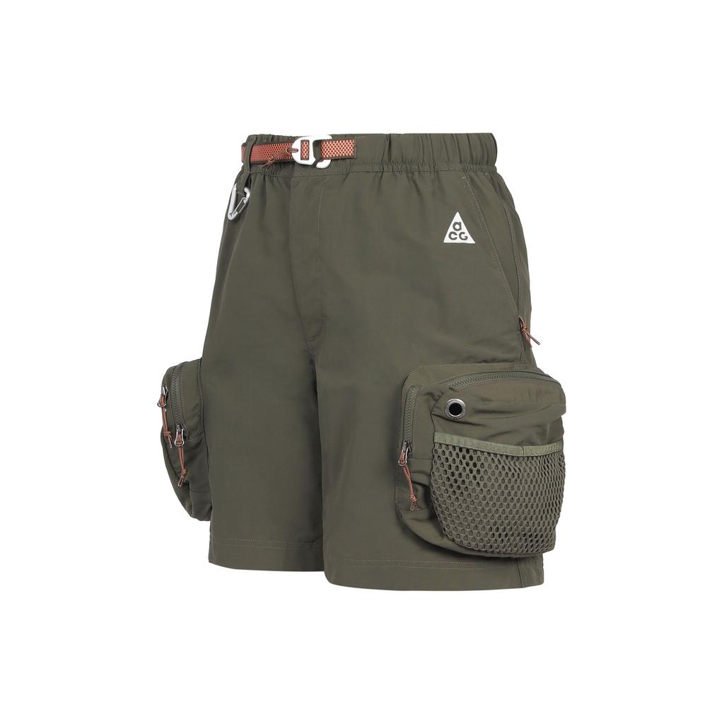 Nike Acg Series Snowgrass Solid Cargo Shorts Men Bottoms Green DN3946-325