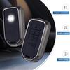 YO&YOYE Compatible with Honda Key Fob Cover with Keychain Leather Key Case Protector for Honda Accord Civic CRV Pilot HRV Odyssey Ridgeline Passport