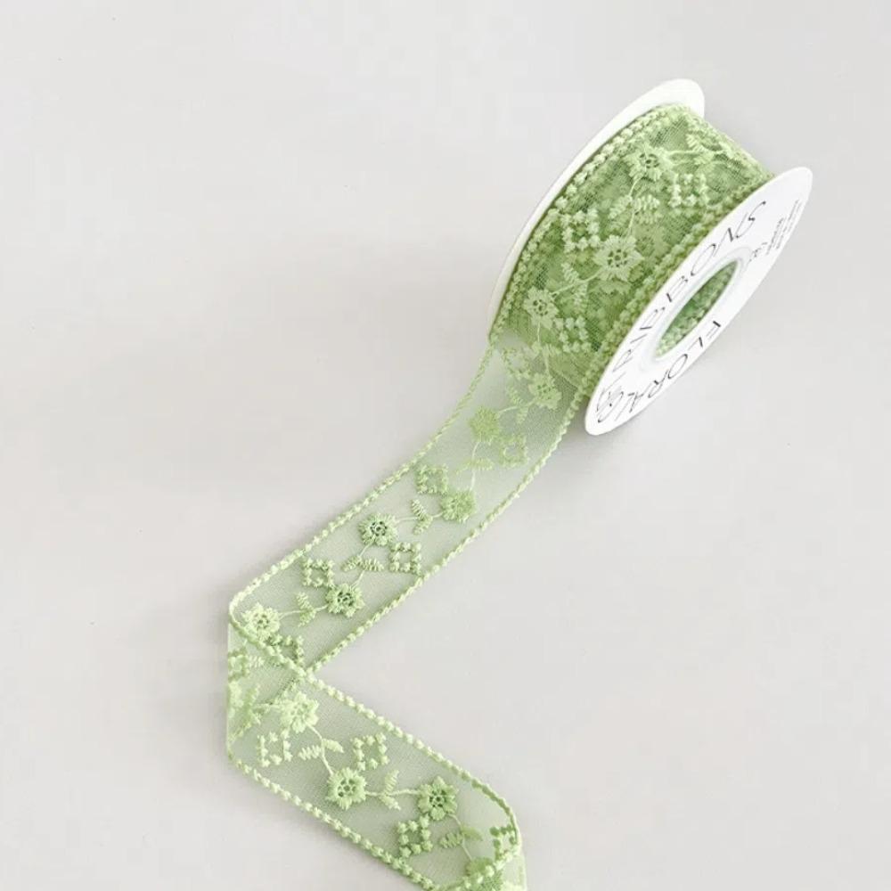 Декоративная 38мм Кружевная Резная Лента Ажурная Ручная работа DIY Шелковая Лента 8 Ярдов Материалы для подарков Лента для упаковки подарков Ткань