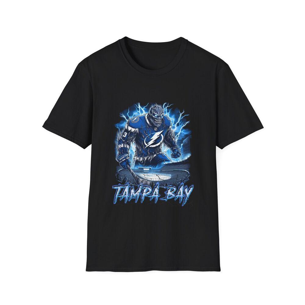 Shock the Ice - Tampa Bay Lightning Horror Mashup T-Shirt