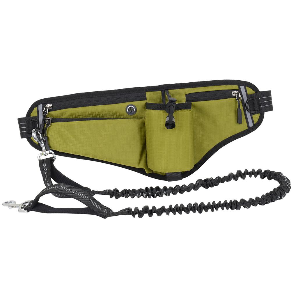 Поводок для собак Hands Free, поясная сумка, водонепроницаемая, ночная, светоотражающая, большой емкости для уличной собаки