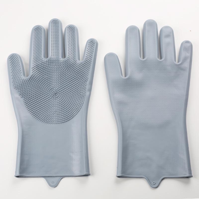 High-Temperature Resistant Silicone Dishwashing & Pet Bathing Gloves