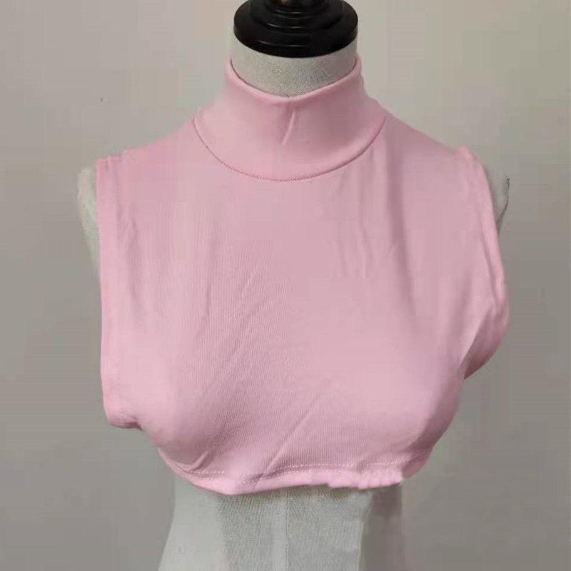 Полувысокий воротник, поддельный воротник с шарфом, женский пуловер для сохранения тепла и защиты шейного отдела позвоночника, однотонный декоративный поддельный воротник