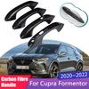 Наружная дверная ручка из углеродного волокна, чехол для Cupra Formentor 2022, внешние аксессуары для автомобиля, наклейки для гаджета