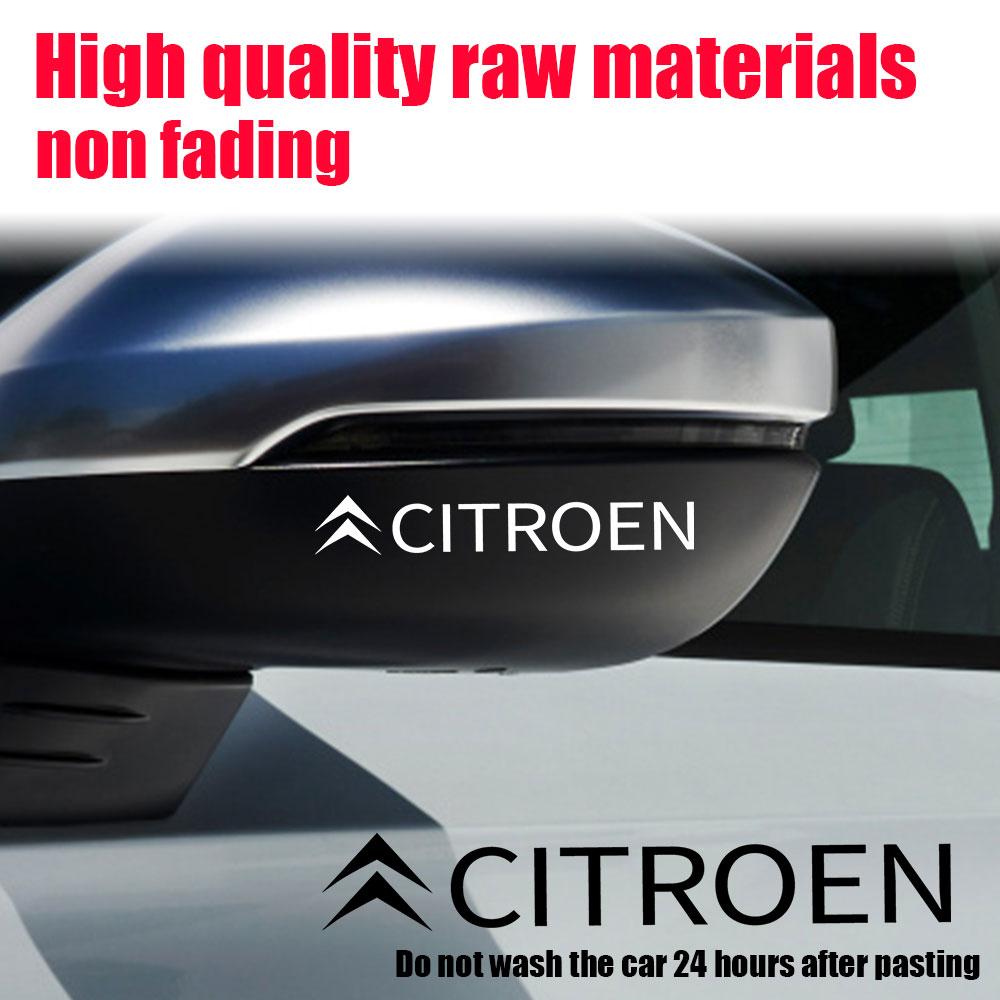 MGHK6 4pc Car Sticker Side Body Trunk Bumper Window Decoration Badge Decal For Citroen C1 C2 C3 C4 Picasso Berlingo C5 Aircross C4L C5