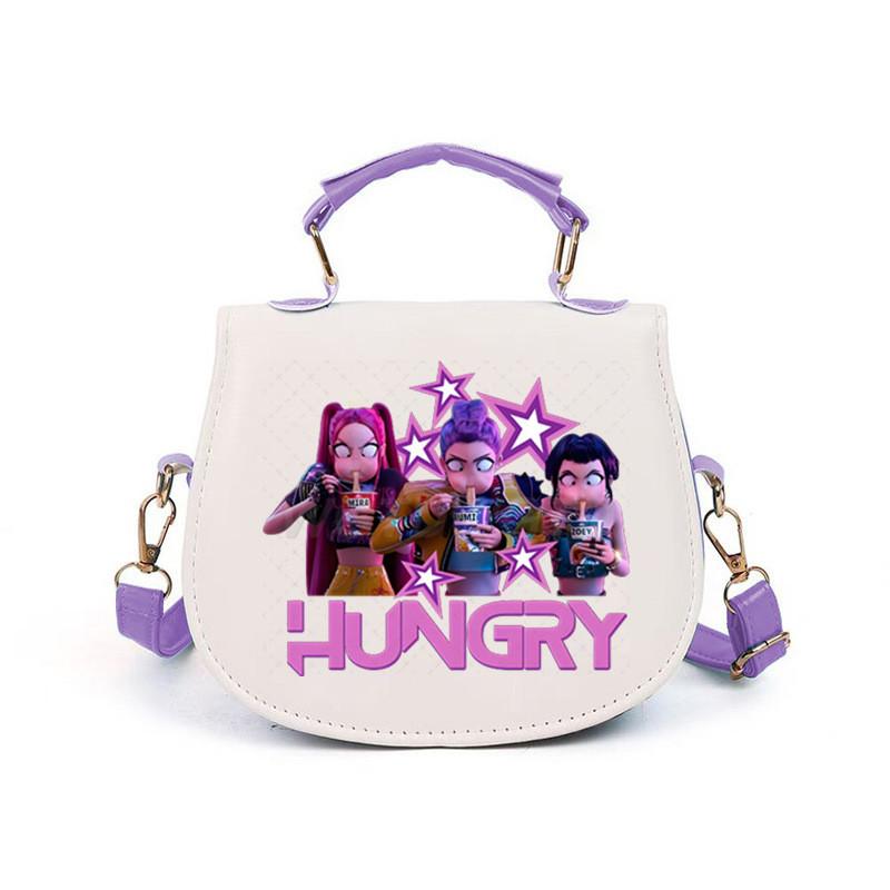 Girls Kpop Hunters Derpy Rumi Zoey Mira Printed Student Kids Casual Shoulder Crossbody Bags