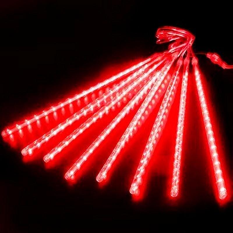 LED Meteor Shower Rain Lights Waterproof Falling Raindrop Fairy String Light for Christmas Holiday Party Patio Decor