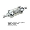 Gasoline Filter Detachable Rust-proof Aluminum Transparent Inline Gas Fuel Filter for Motorcycle