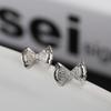 Серьги-бантики из циркония для женщин, маленькие, нежные и элегантные, персонализированные серьги, простые серьги в корейском стиле