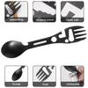 Multifunctional Outdoor Fork Spoon Tableware Lightweight Easy To Carry Widely Used Utility Tactical Spoon Bottle Opener Camping Survival Tool