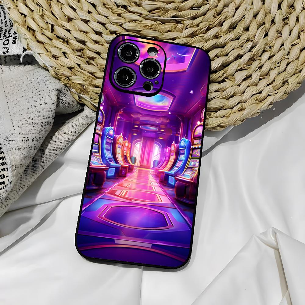 Чехол для телефона Dice Poker Casino для iphone 16 15 Pro 14 13 Mini 11 12 Max Xr X Xs 7 8 Plus Черный мягкий чехол