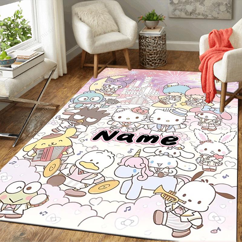 Custom 1Pc Hello Kitty Fantasy Night Rug Office Carpet Indoor Outdoor Entrance Doormat Nonslip Soft And Comfortable Living Room D2915296