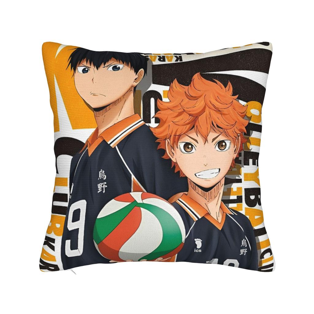 Haikyuu Квадратные Наволочки Волейбол Манга Чехол для Подушки Креативный Полиэстер Декор Наволочка для Дома 18x18