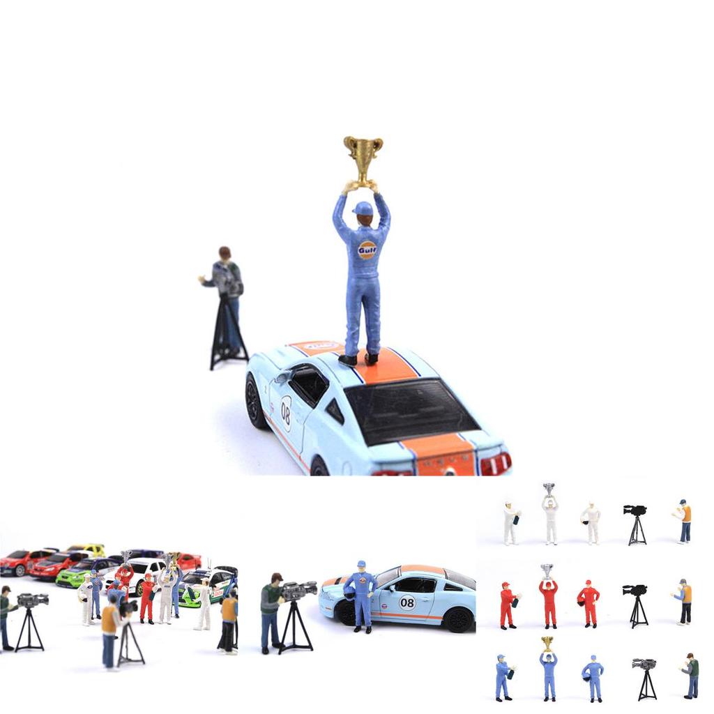 Медаль гонки 164 Игровое поле Набор моделей-сценариев с двумя фигурками для Matchbox Tomy из высококачественного полимерного материала