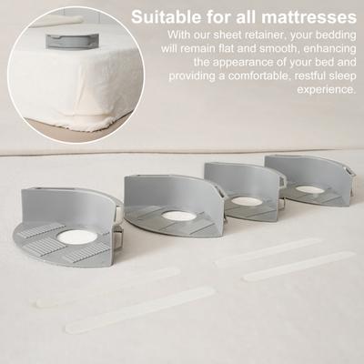 4/8 шт. держатель простыни с замковой полосой, прочный угловой фиксатор простыни, удерживающий простыни в натянутом положении, зажим для фиксации простыни на резинке для всех размеров матраса