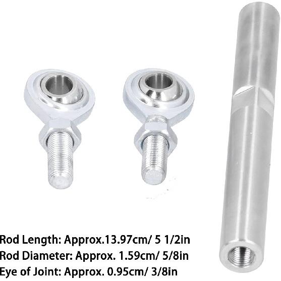 7 Inches Alternator Bracket Adjustable Tensioning Rod Joint Stainless Steel Car Tension Rod Compatible with SBC BBC 350 454 Engine