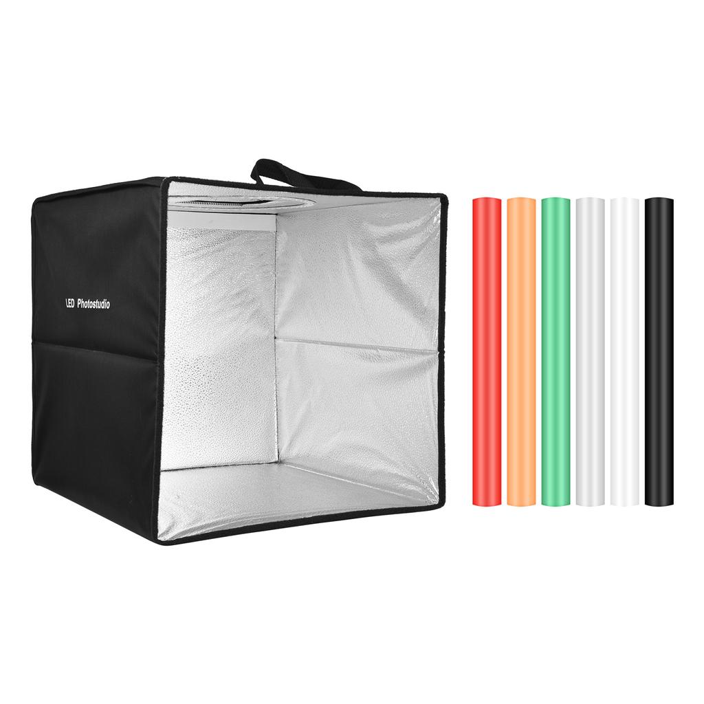 40 см/16 дюймов складная светодиодная палатка портативный настольный световой короб для фотостудии 128 шт. светодиодные бусины