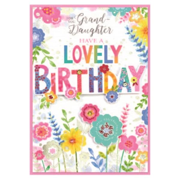 Simon Elvin Isabel Garden For You Grand-daughter Birthday Greetings Card (Pack of 6)