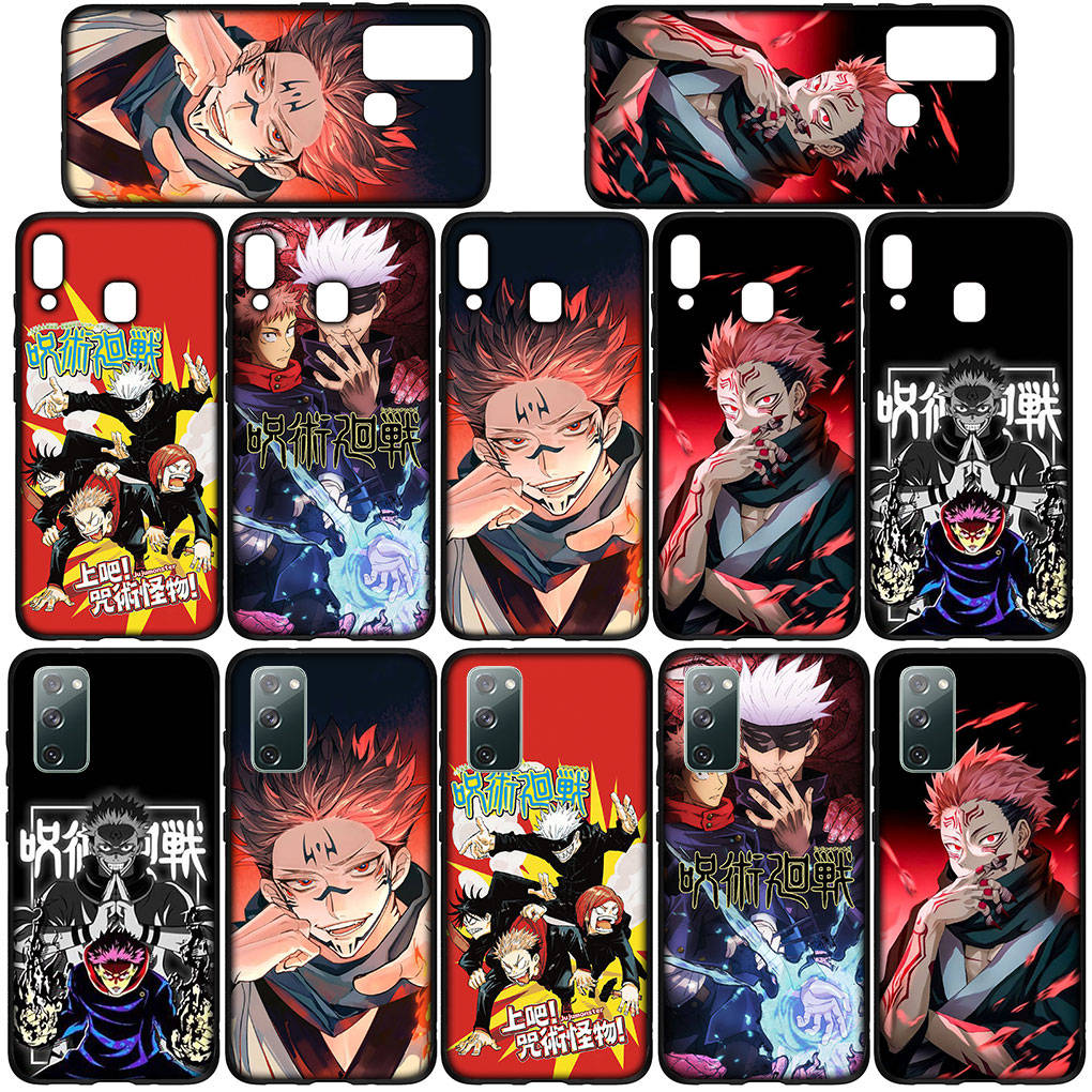 Чехол для телефона Samsung Galaxy S25 S24 S23 iPhone 16 15 Xiaomi Redmi Note 14 13 12 16E X 11 Pro Max Moto Huawei Jujutsu Kaisen Gojo Satoru Sukuna Cover