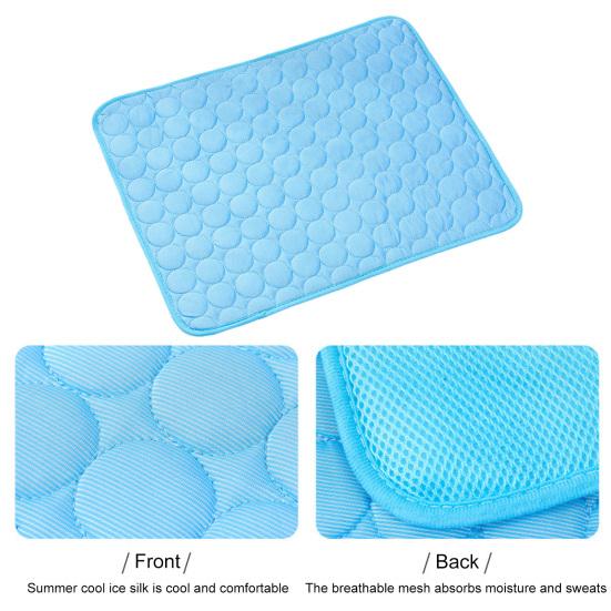 Летний охлаждающий коврик для собак, моющийся, самоохлаждающийся коврик из ледяного шелка для маленьких и средних собак, кошек, противоскользящий коврик для сна, для ящика, кровати, пола, автомобильного сиденья