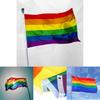Vibrant Rainbow Lgbt Flag 5ft X 3ft Ideal For Festivals And Parades With Metal Eyelets