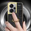 Чехол для Xiaomi Redmi Note 13 Pro + 5G, 6D гальваническое кольцо, подставка, противоударный чехол для мобильного телефона