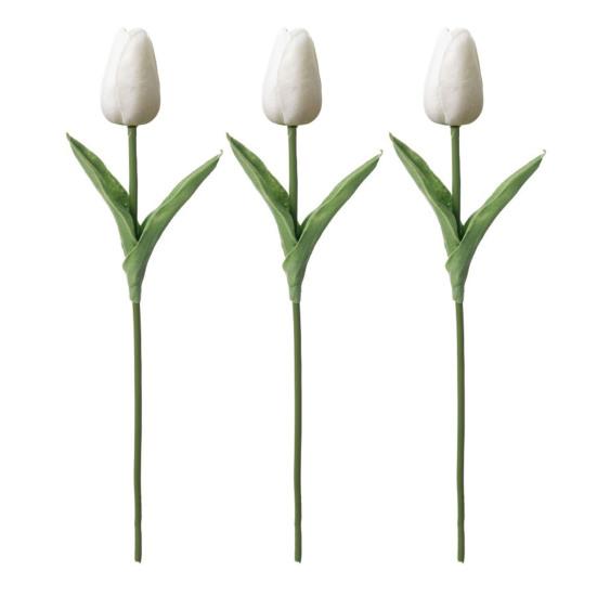 3 шт. искусственных тюльпанов, поддельные тюльпаны с гибкими стеблями, реалистичные искусственные тюльпаны для самостоятельного создания цветочных композиций, украшений для дома, свадьбы, вечеринки