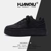 Global women's shoes platform small black shoes spring new 2025 trendy campus style versatile casual board shoes ZHQ-XA120