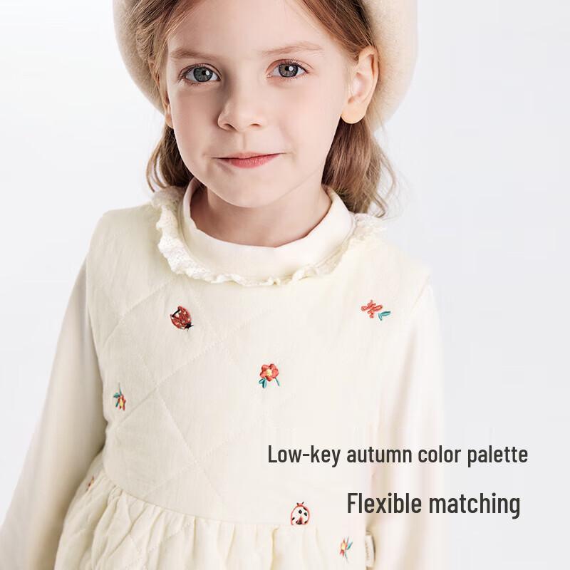 YEEHOO Girls' Winter Thickened A-Line Vest Dress