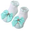 Cotton Baby Socks 0-6 Months Anklet Socks Cute Striped Lace Trim Socks