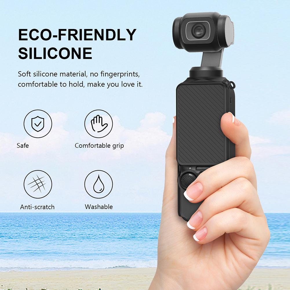Для DJI Osmo Pocket 4 Защитный чехол Чехол для корпуса Чехол для экрана Противоударный Силиконовый Специальный защитный чехол
