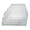 Acrylic Jewelry Box 5 Drawers Transparent Dustproof Detachable Earring Storage Box Organizer for