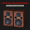 5.5 Inch 20~100W 8ohm Bookshelf Speaker Three-way AE100MKII Reflective HiFi Speaker Three-unit Fever Passive Wooden Speaker