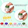 1/12PCS Keyboard Keychain Fidget Toys Stress Relief Button Keycap Sensory Toys Decompression Finger Clicker Toys for Adult Kids