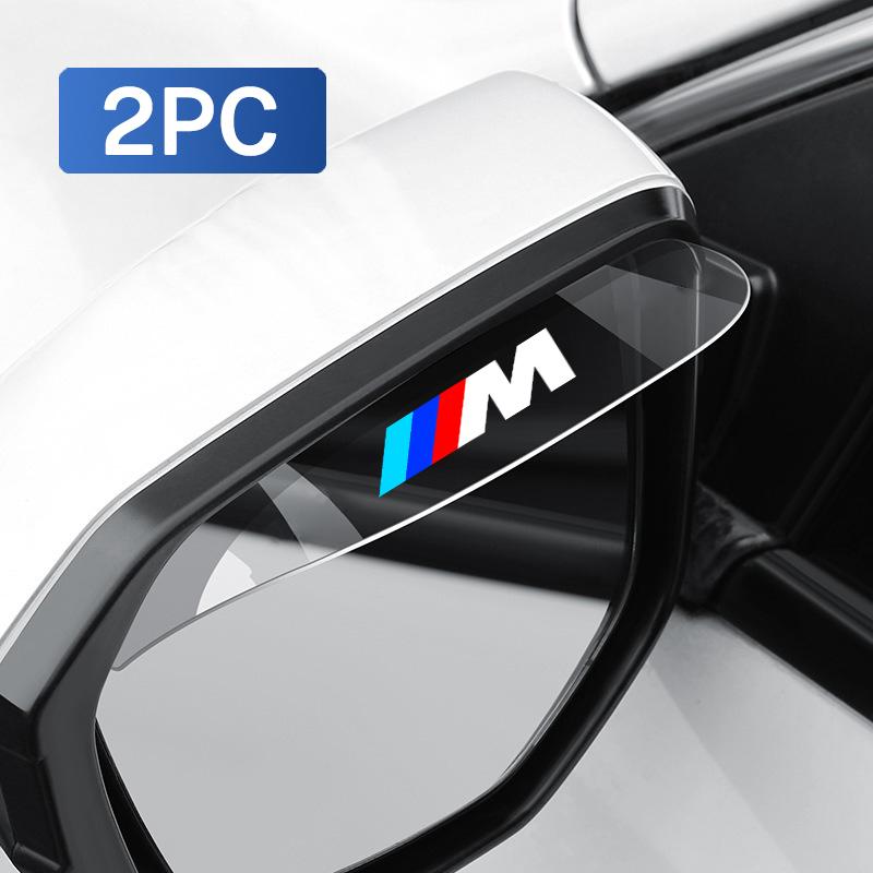 BBJL7 Car Rearview Mirror Rain Eyebrow Protection Side View Guard For BMW Performance X1 X3 X5 E39 E46 E90 E60 F20 F30 M3 M5 Accessory